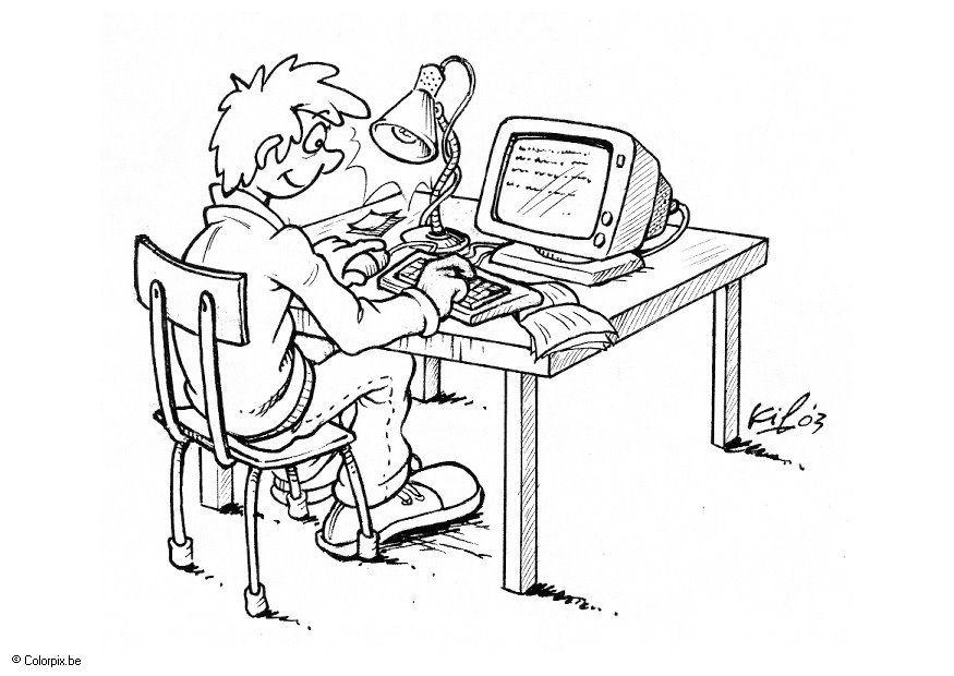 computer Disegno da colorare computer