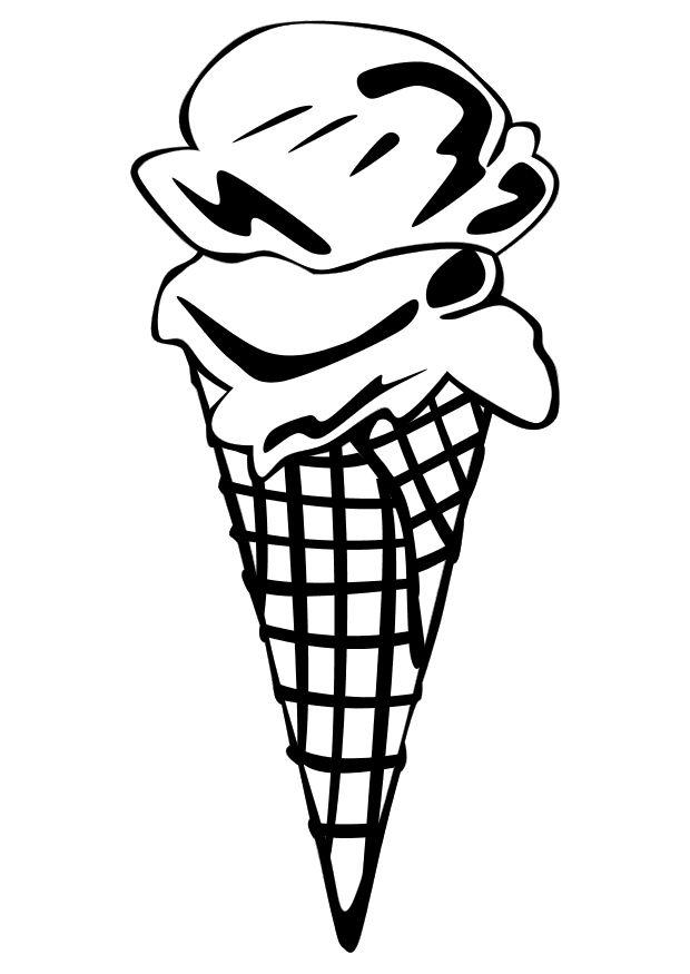 cono gelato Disegno da colorare cono gelato