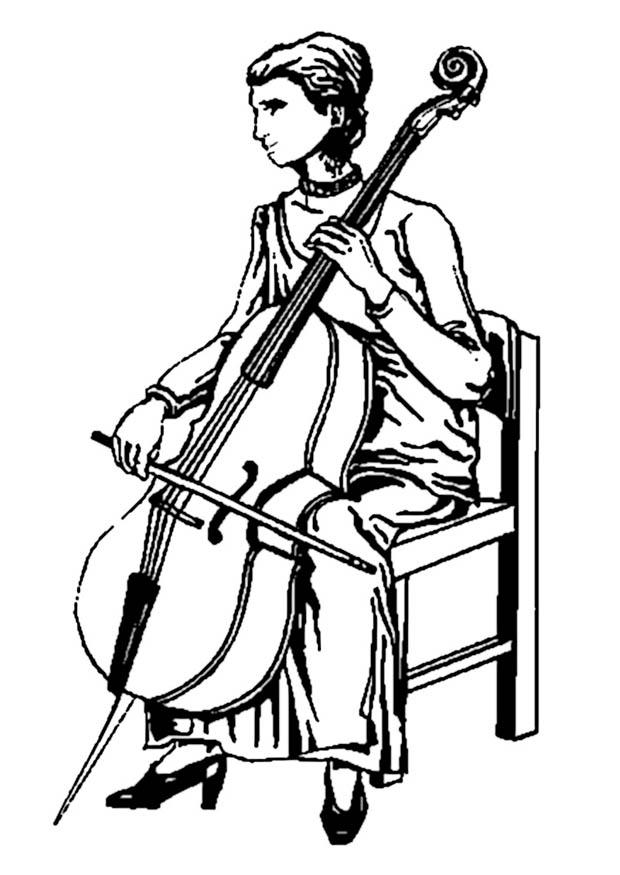 contrabasso Disegno da colorare contrabasso