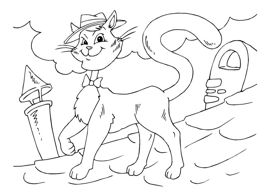 Disegno da colorare coolcat