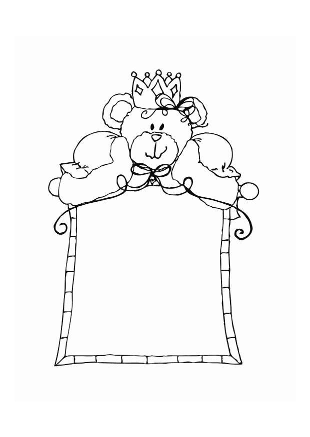 cornice con orso Laboratorio creativo cornice con orso