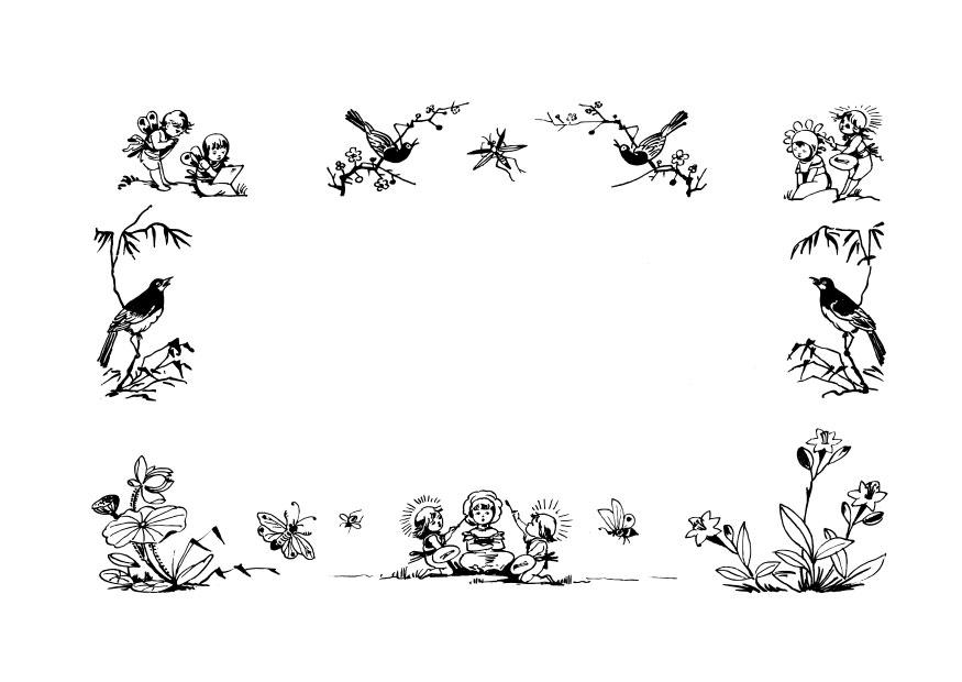 cornice - favole Disegno da colorare cornice - favole