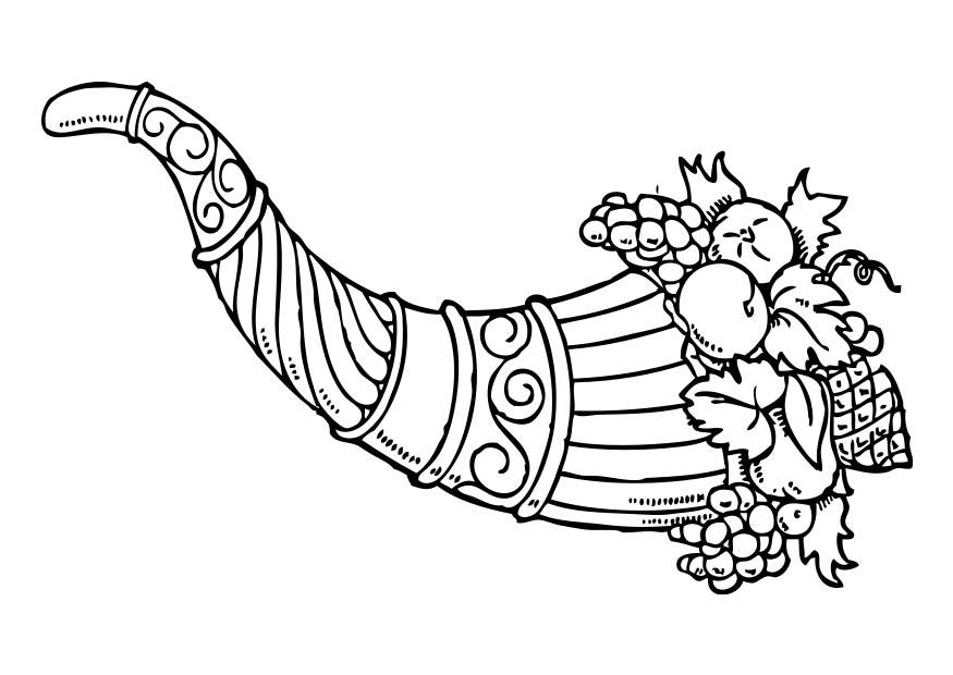Disegno da colorare corno dellabbondanza