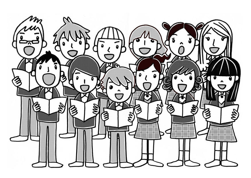 coro Disegno da colorare coro