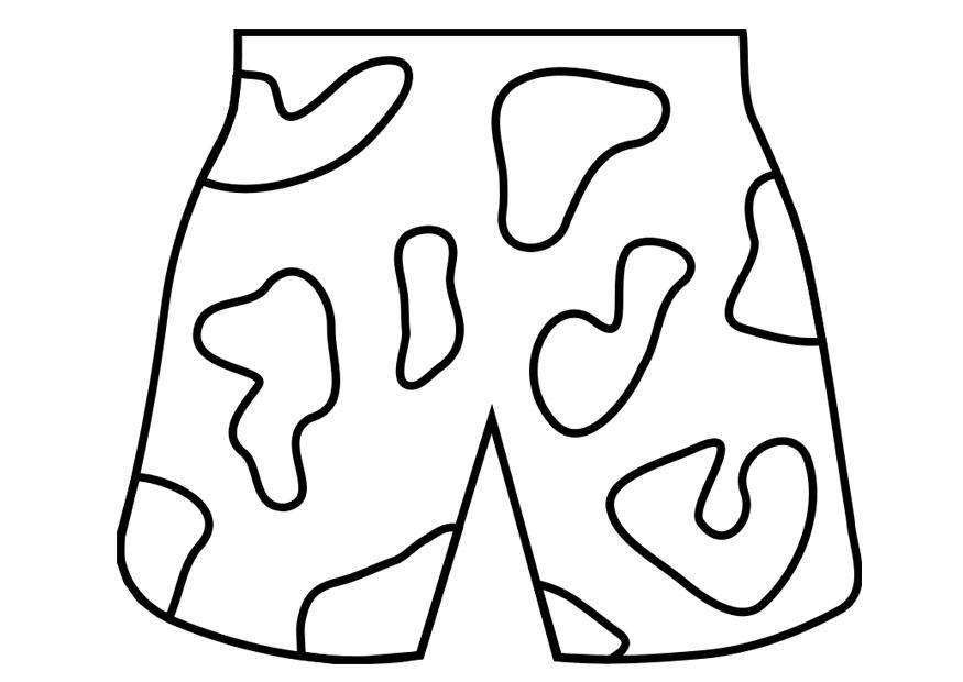costume da bagno Disegno da colorare costume da bagno