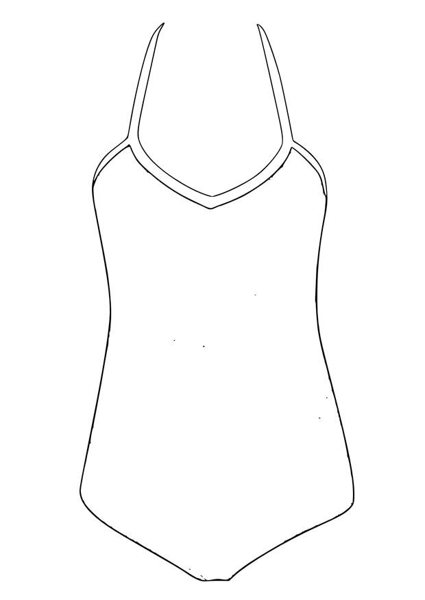 costume da bagno Disegno da colorare costume da bagno