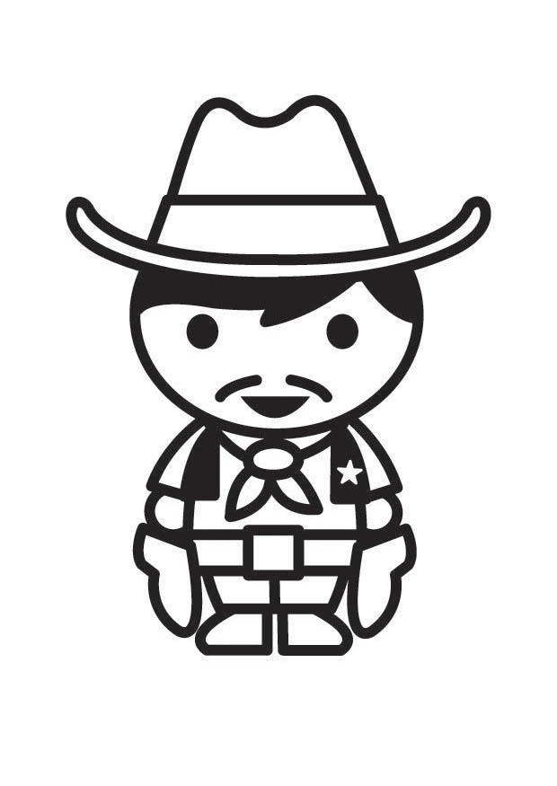 cowboy Disegno da colorare cowboy