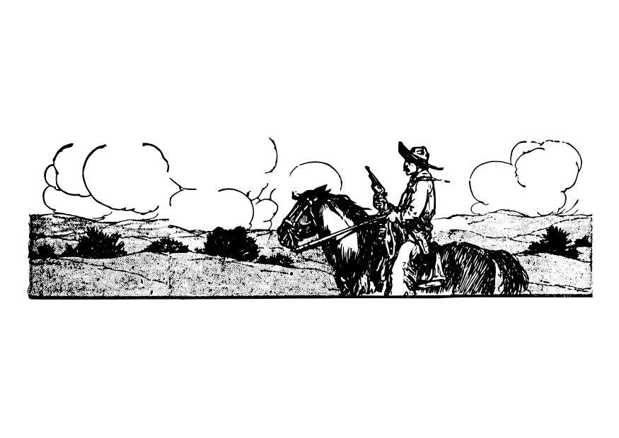 cowboy Disegno da colorare cowboy