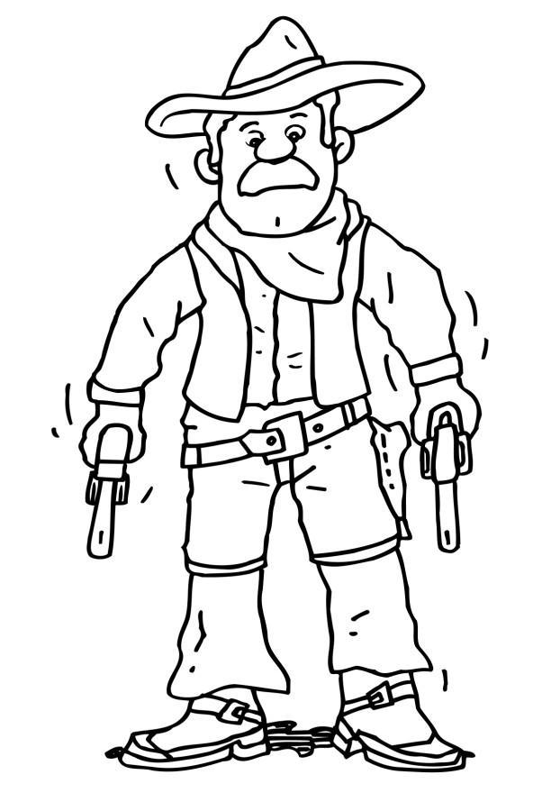 cowboy Disegno da colorare cowboy