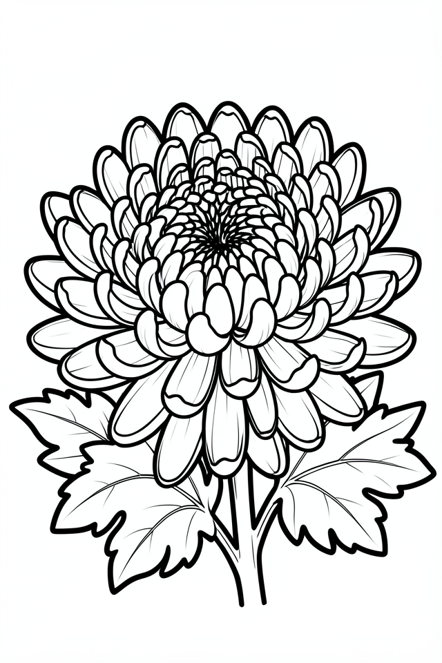 crisantemo Disegno da colorare crisantemo