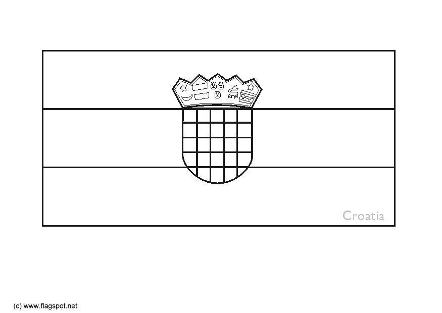 croazia Disegno da colorare croazia