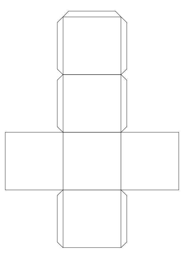 Disegno da colorare cubo