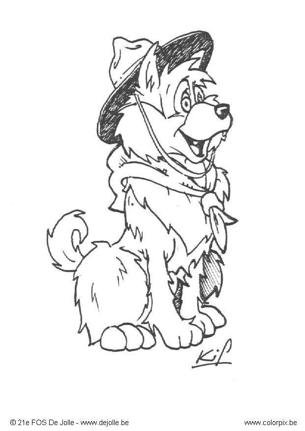 cucciolo scout1 Disegno da colorare cucciolo scout1