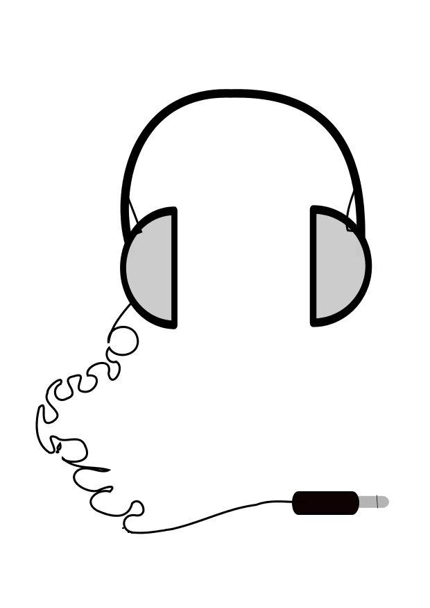 cuffie Disegno da colorare cuffie