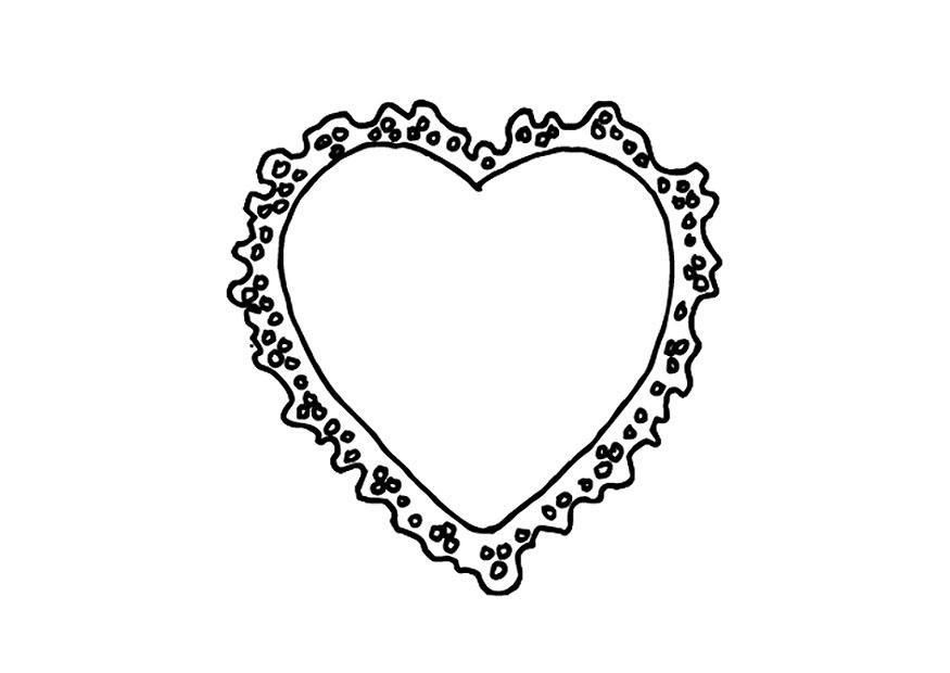 cuore di san valentino Disegno da colorare cuore di san valentino