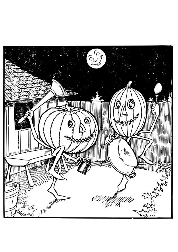 danza di jack olantern Disegno da colorare danza di jack olantern