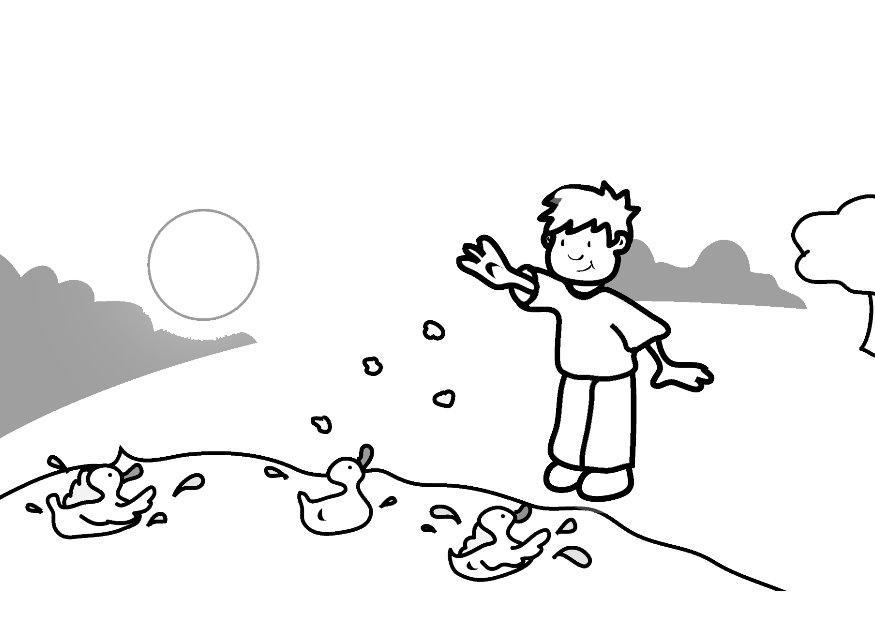 dare da mangiare alle papparelle Disegno da colorare dare da mangiare alle papparelle