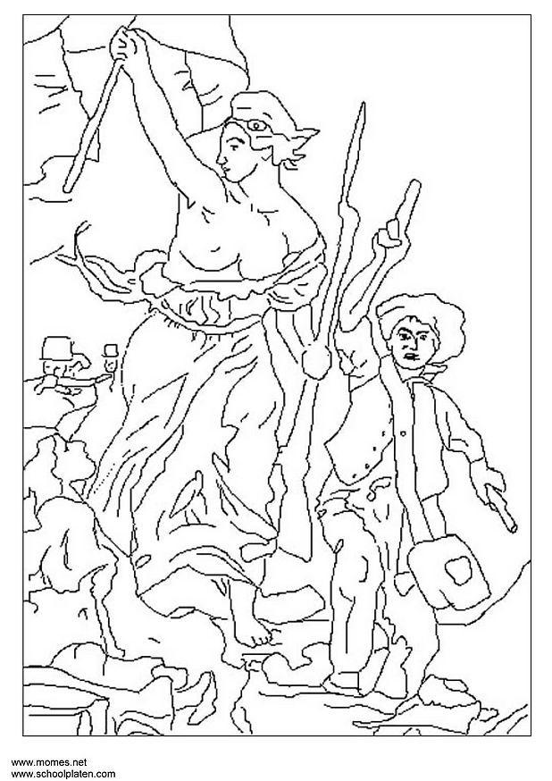 Disegno da colorare delacroix
