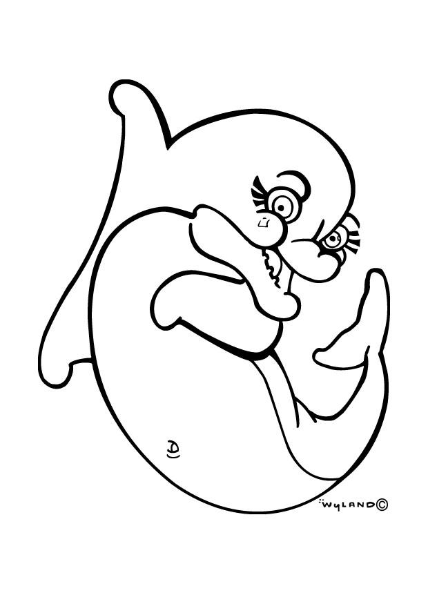 delfino Disegno da colorare delfino