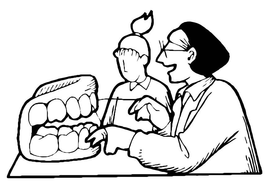 dentista Disegno da colorare dentista