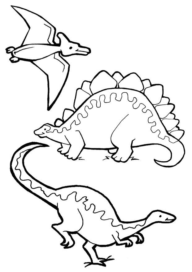 dinosauri Disegno da colorare dinosauri