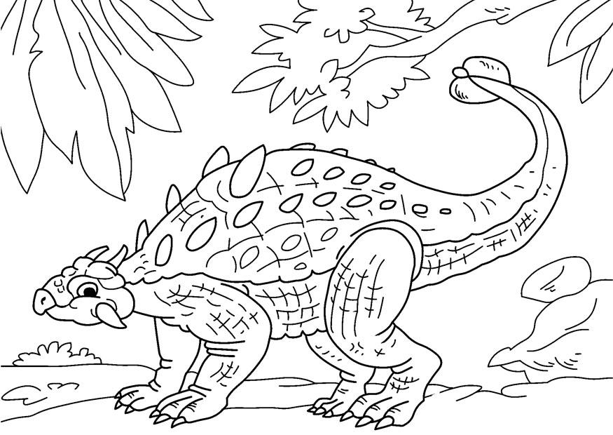 dinosauro - ankylosaurus Disegno da colorare dinosauro - ankylosaurus