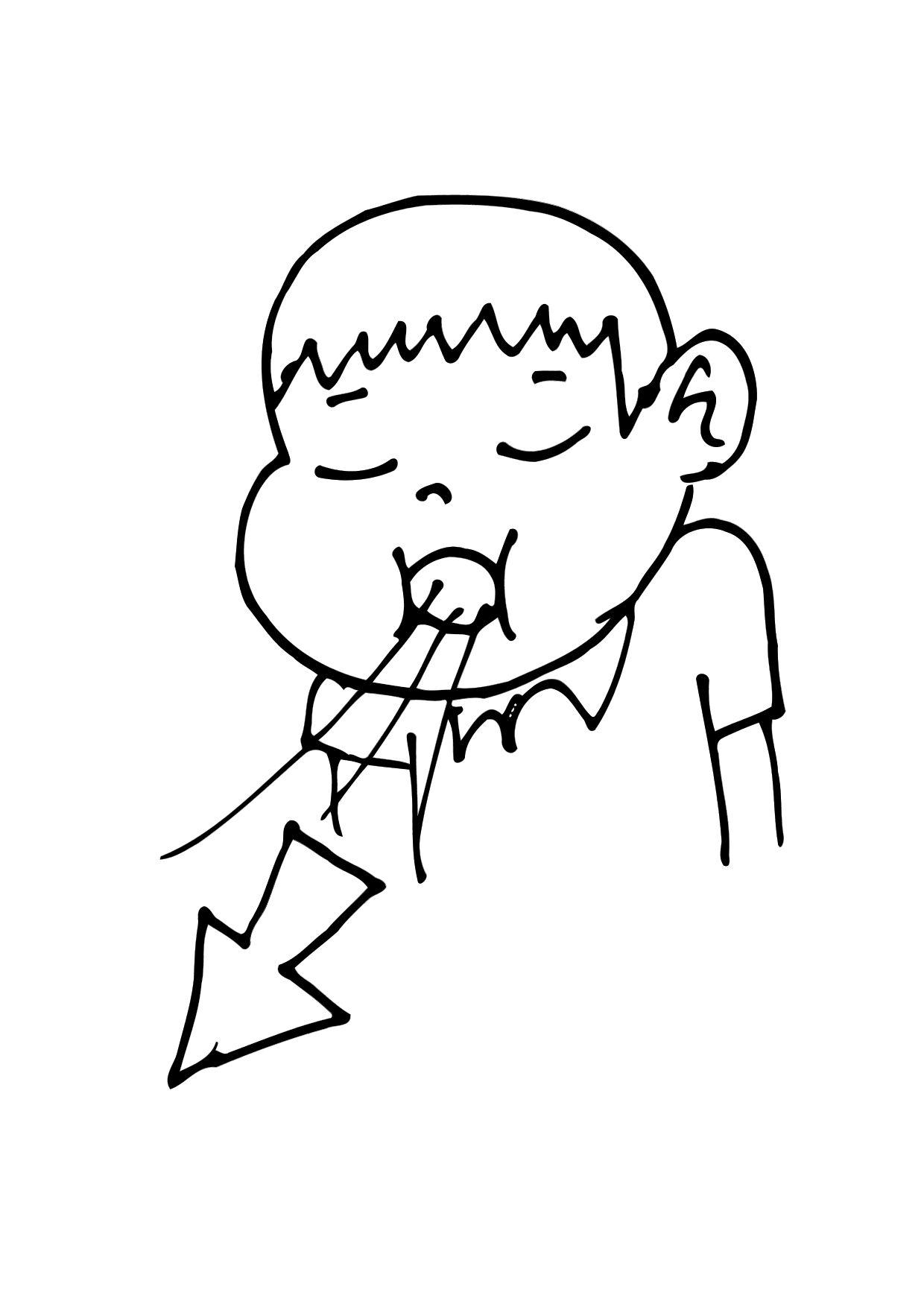 Disegno da colorare 012b. espirare