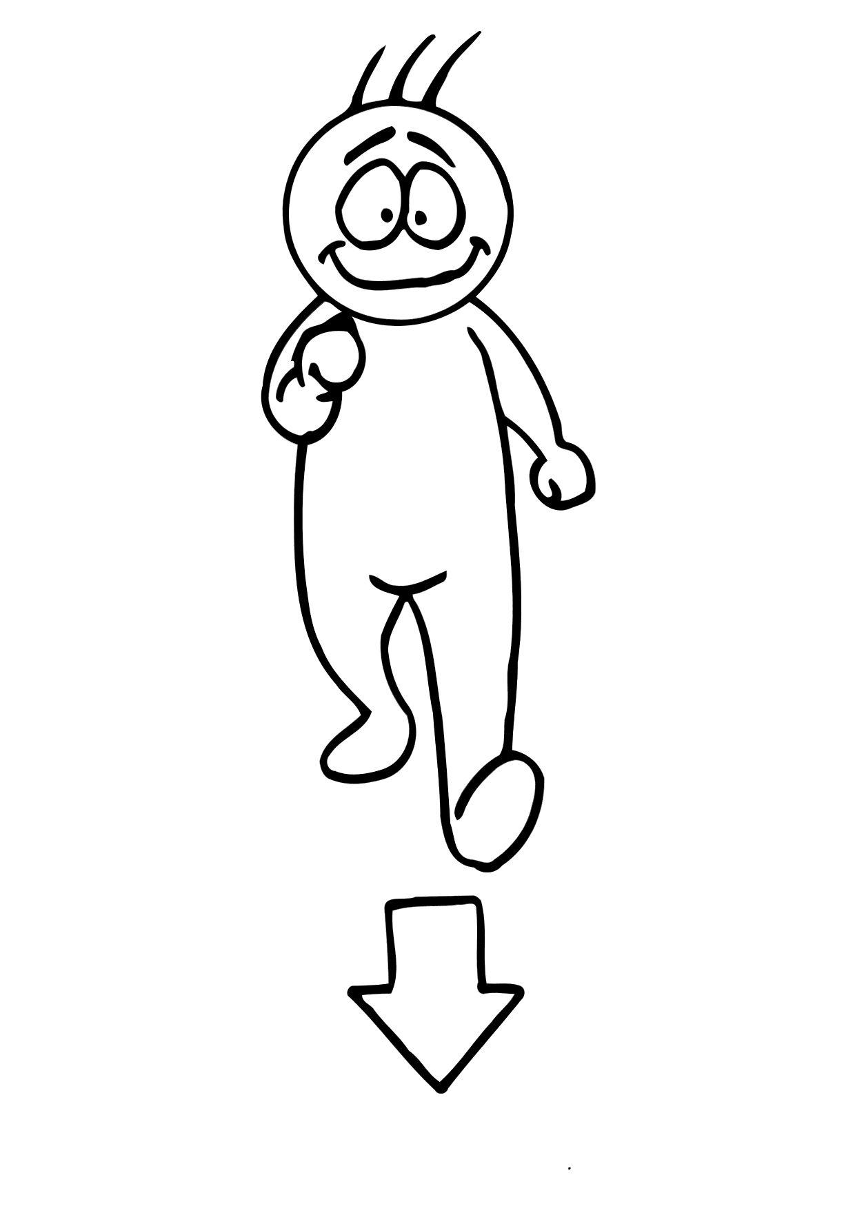 Disegno da colorare 02b. avvicinarsi