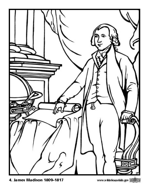 Disegno da colorare 04 james madison