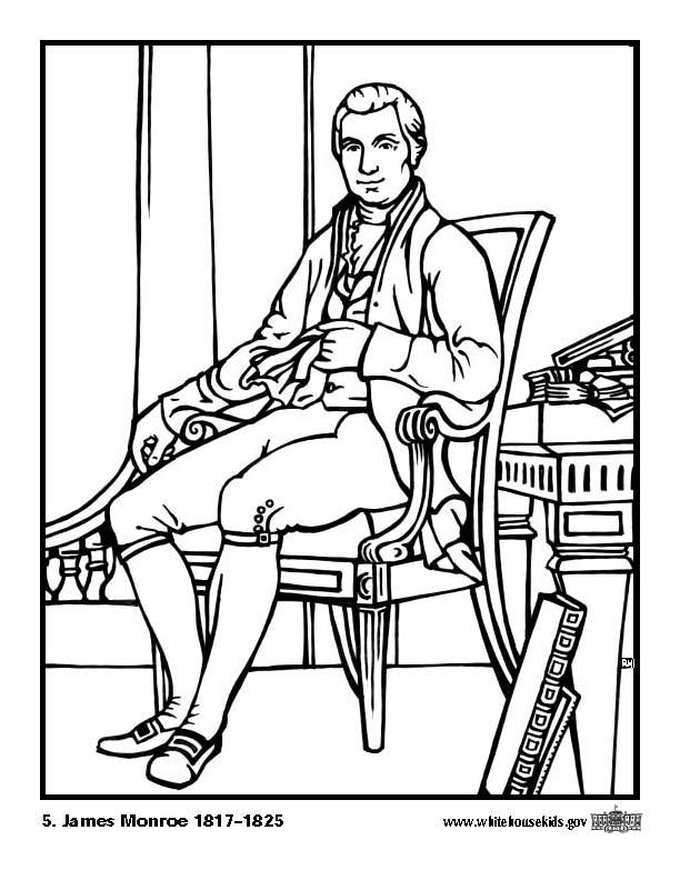 Disegno da colorare 05 james monroe