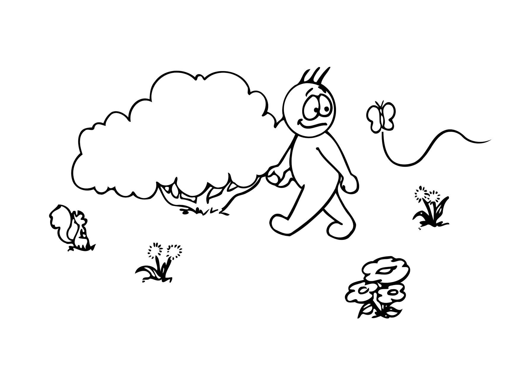 Disegno da colorare 08b. primavera