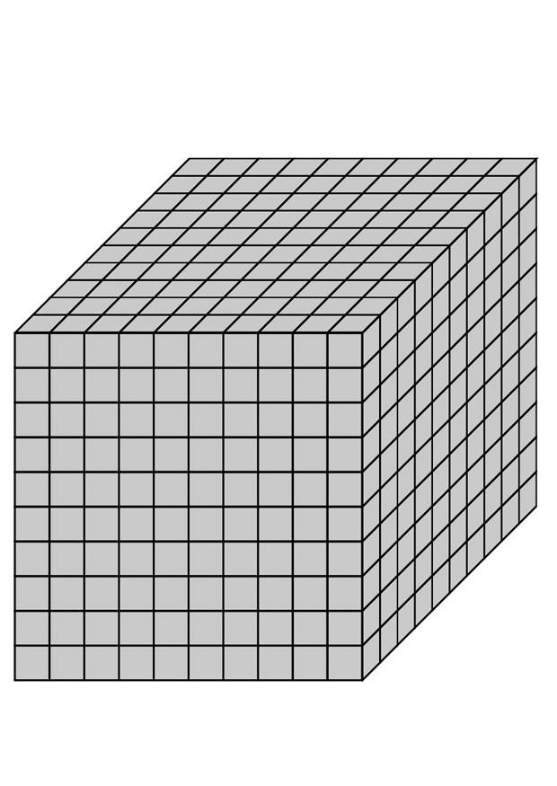 Disegno da colorare 1000 cm3