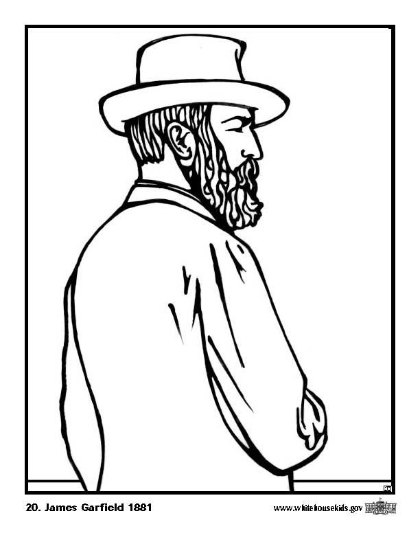Disegno da colorare 20 james garfield