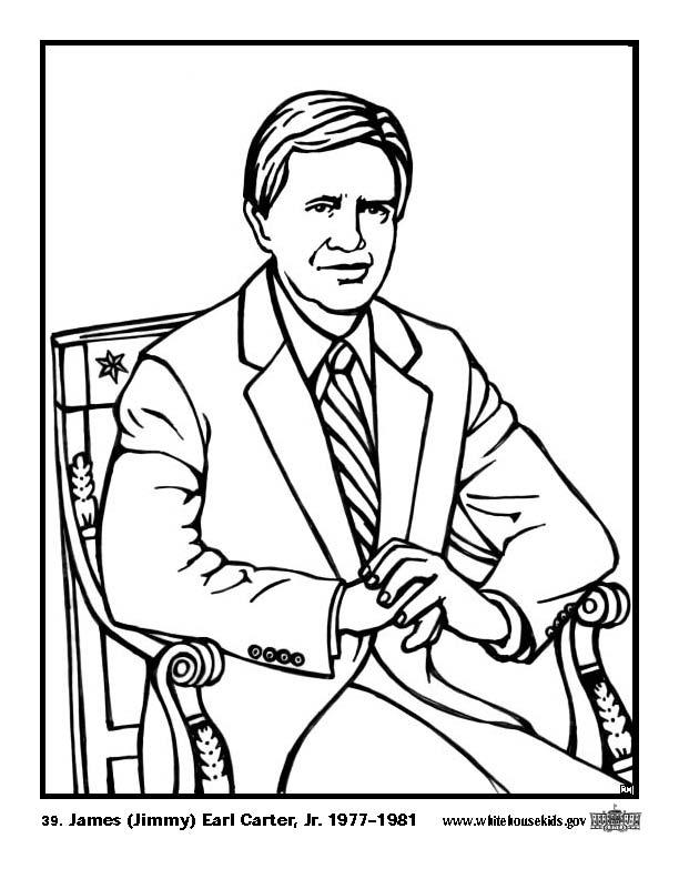 Disegno da colorare 39 james jimmy earl carter jr.