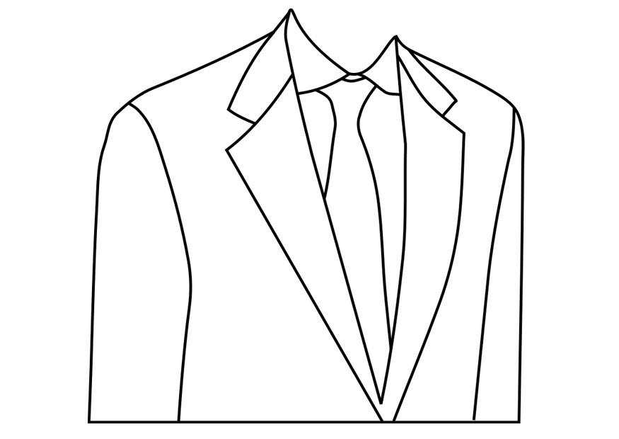 Disegno da colorare abito su misura