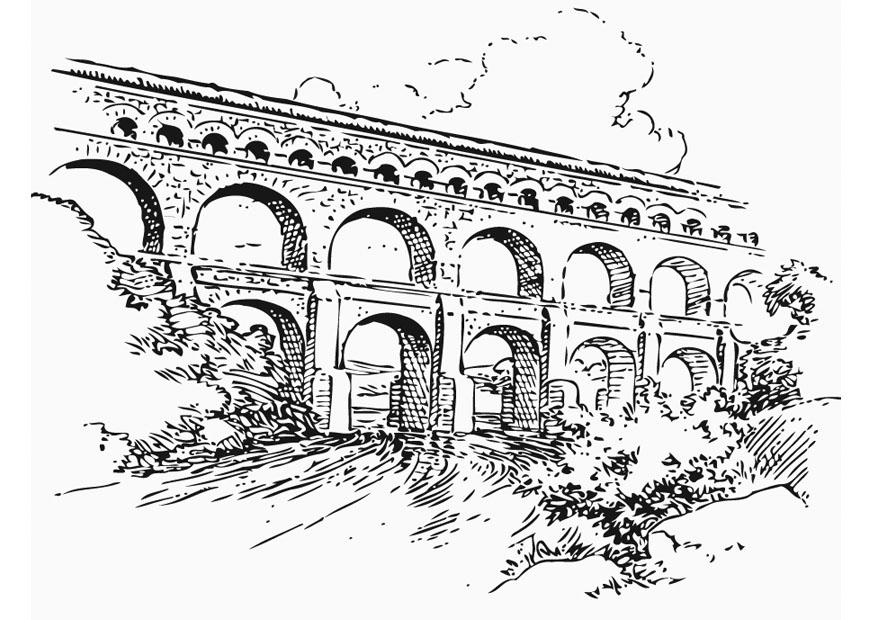 Disegno da colorare acquadotto