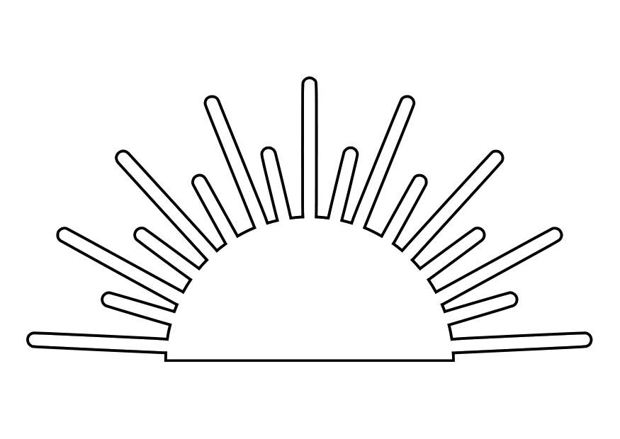Disegno da colorare alba