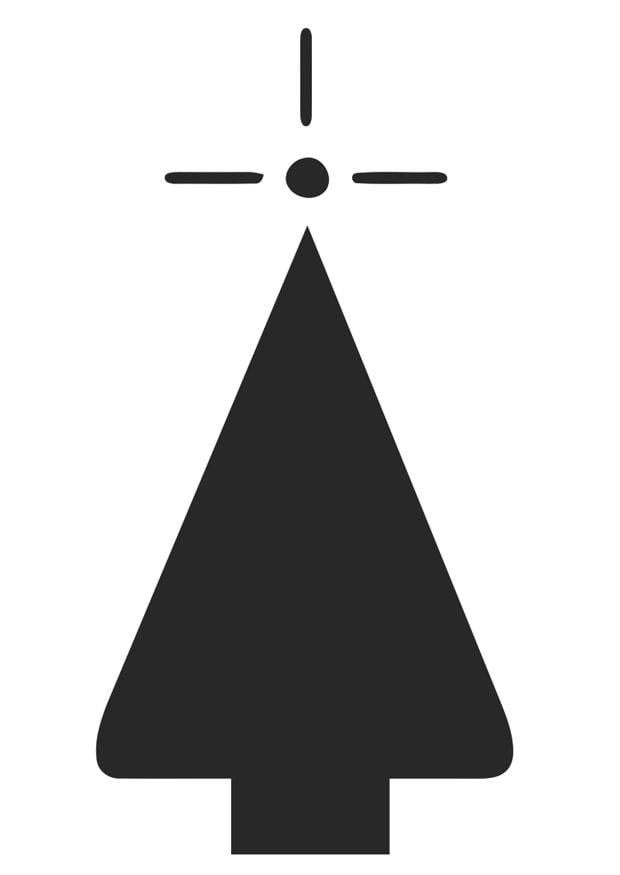 Disegno da colorare albero di natale