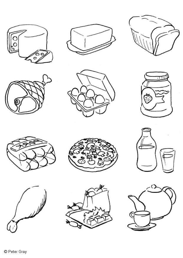 Disegno da colorare alimentazione