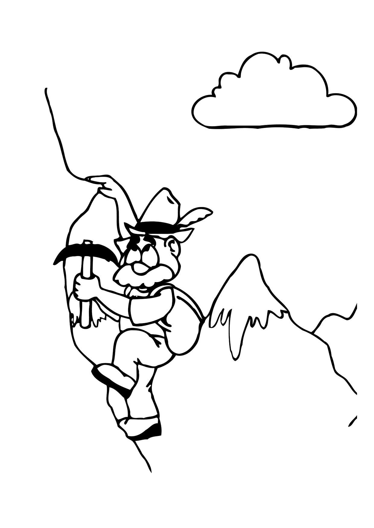 Disegno da colorare alpino