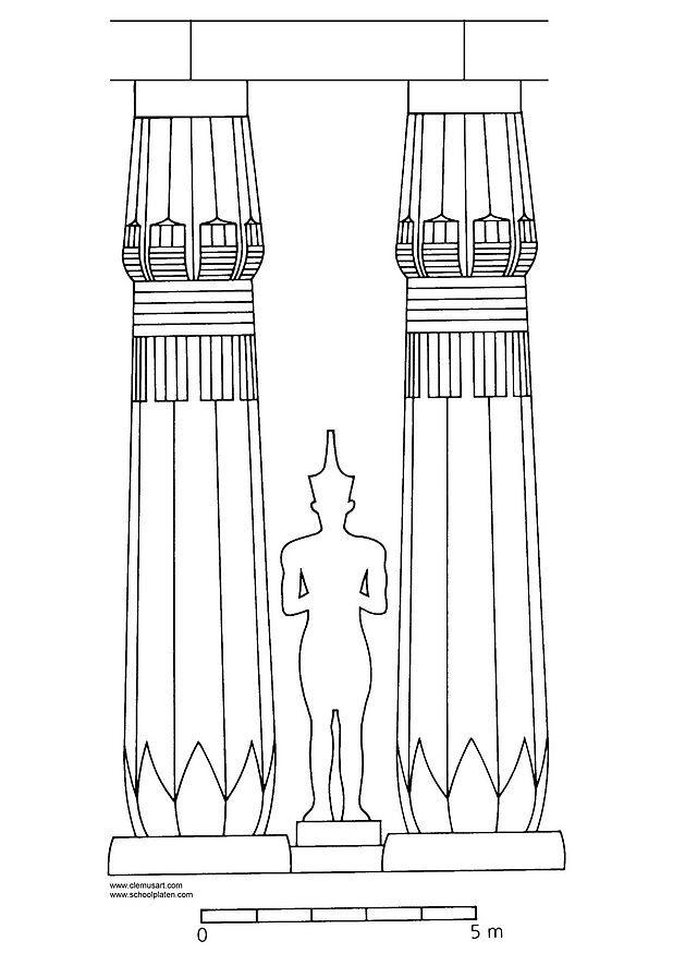 Disegno da colorare amenhotep iii