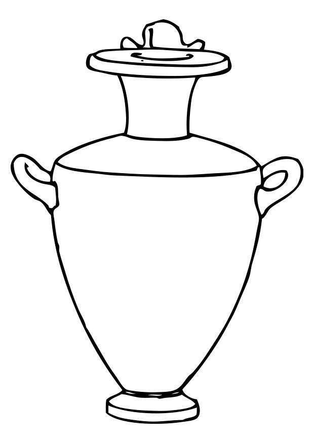 Disegno da colorare amfora