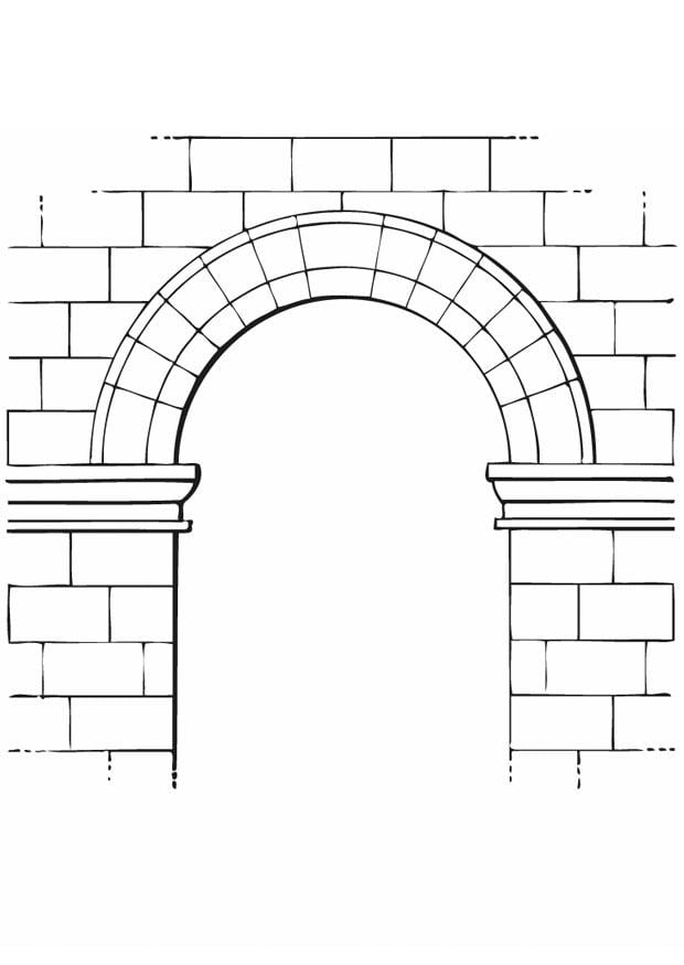 Disegno da colorare arco