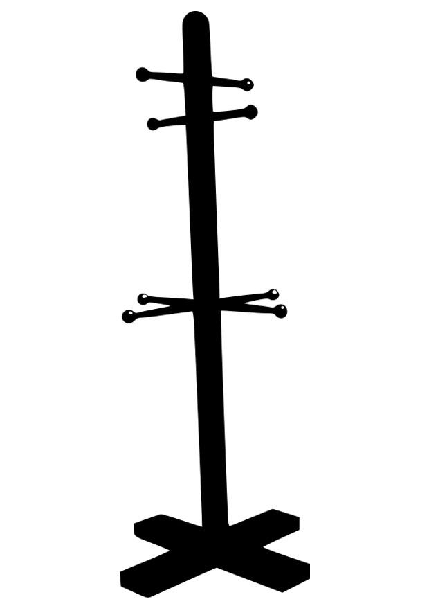 Disegno da colorare attaccapanni