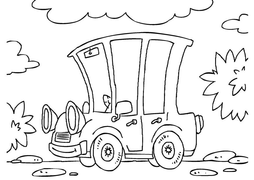 Disegno da colorare auto depoca