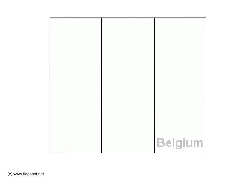 Disegno da colorare bandiera belgio