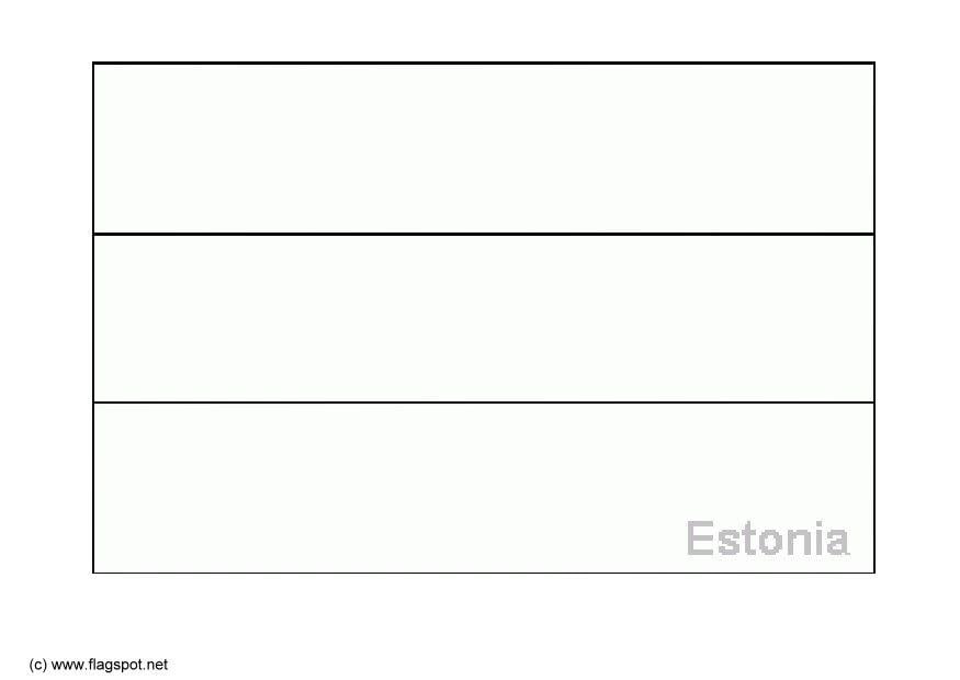 Disegno da colorare bandiera estonia
