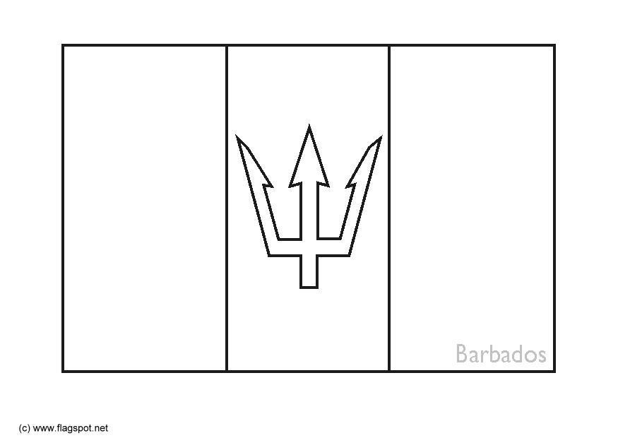 Disegno da colorare barbados