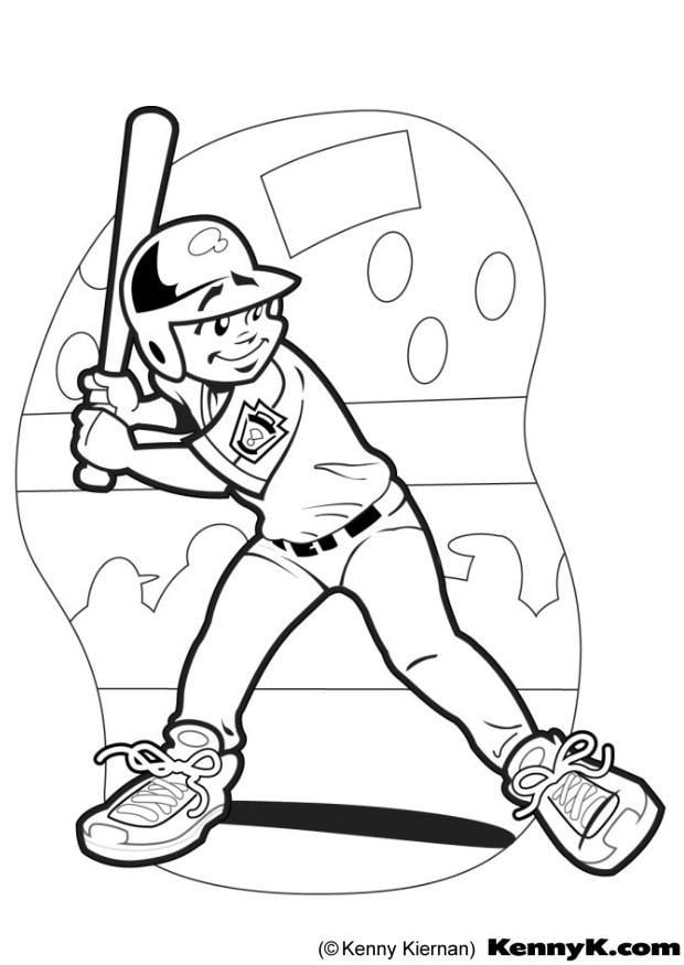 Disegno da colorare baseball