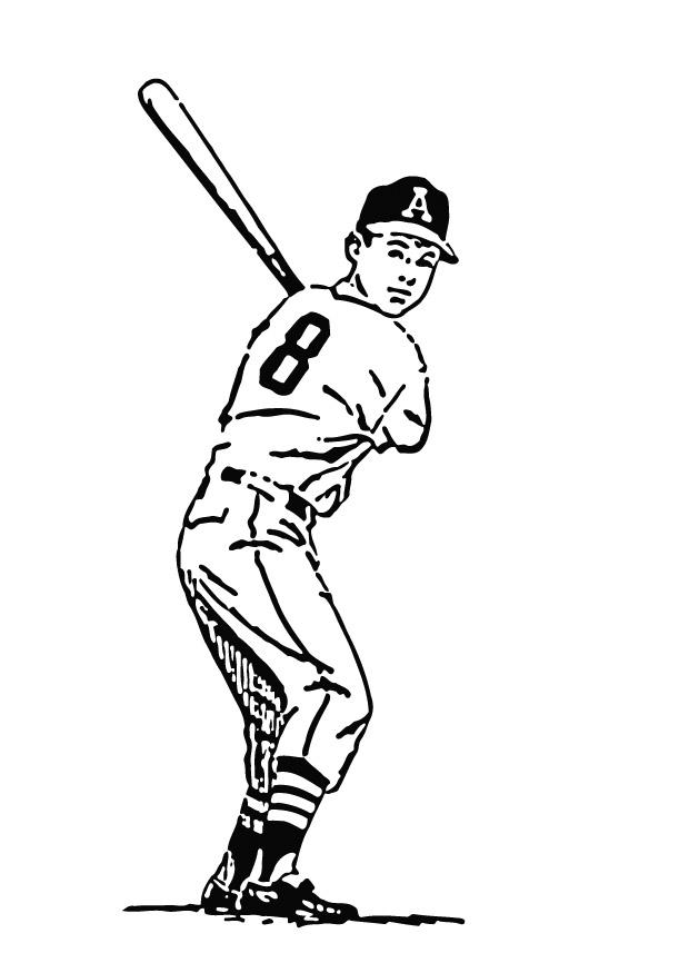 Disegno da colorare baseball